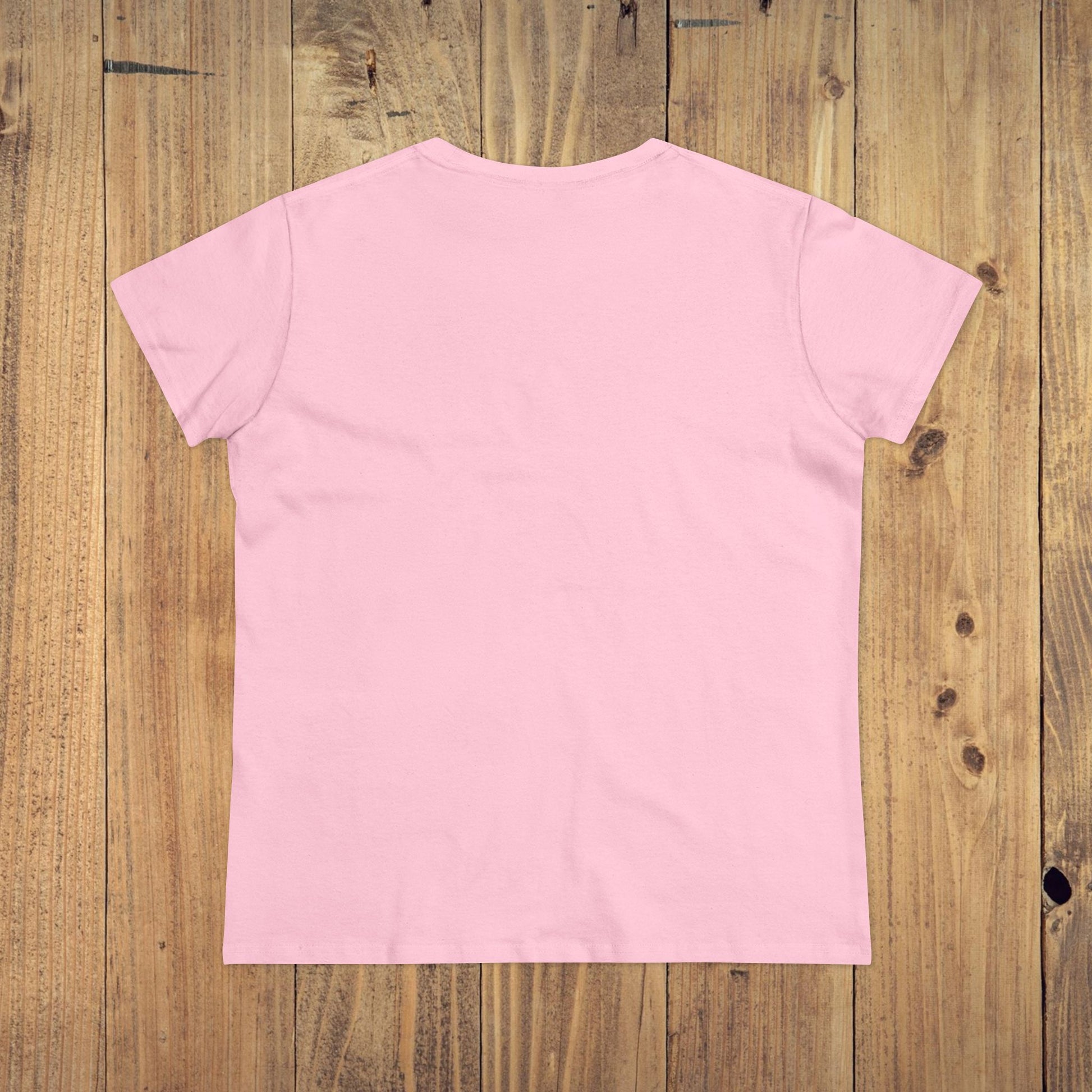 Back view of the Stay Grounded Spiritual Tee in soft pink, emphasizing the cropped style and cozy fit perfect for casual outings.