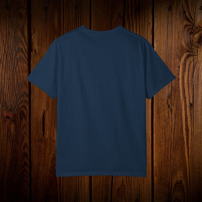 Back view of the Unisex Swamp-Bred Fairway-Fed Tee, featuring a classic style, perfect for any casual outfit.