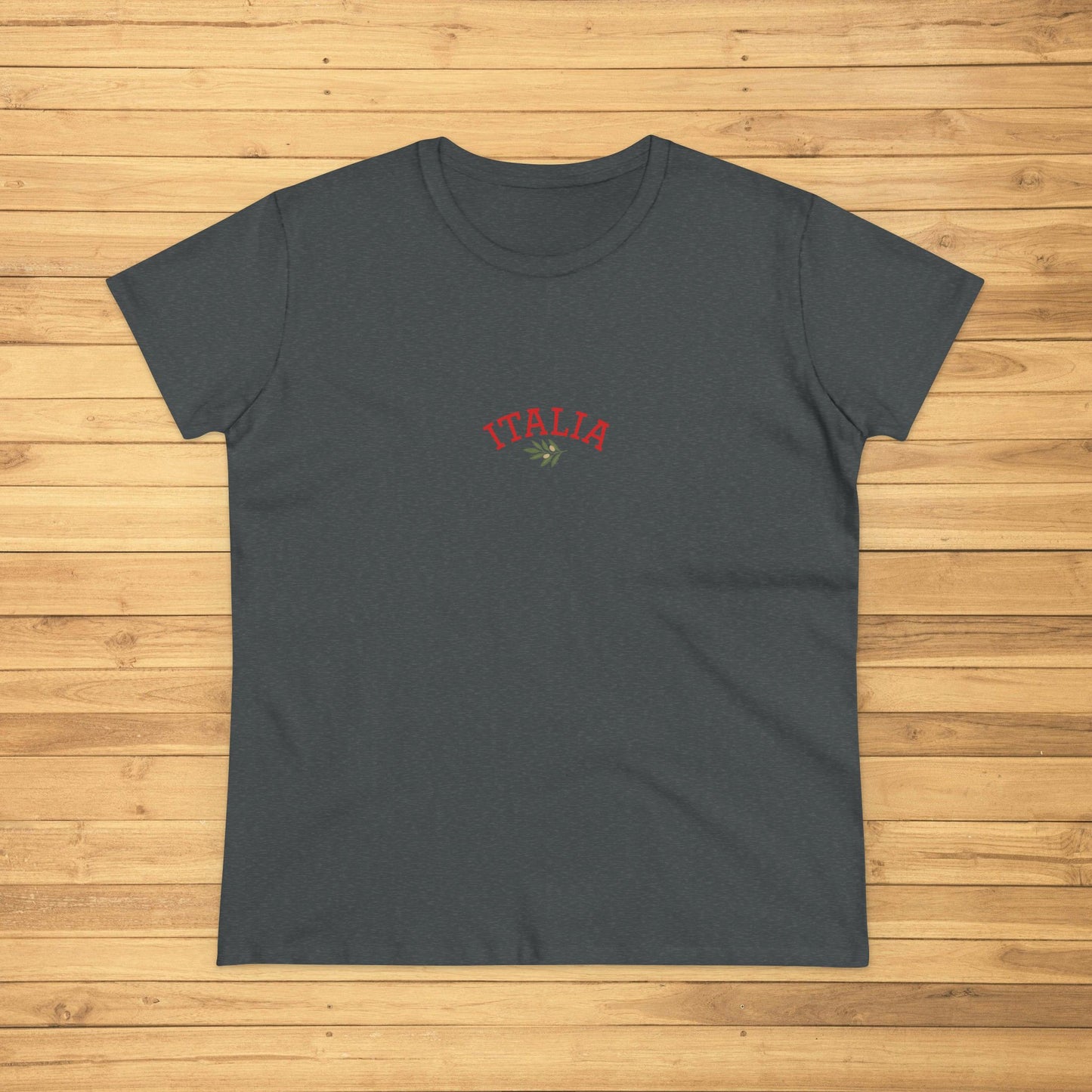 Unisex Ultra Cotton Tee with Italian Heritage Design in dark gray color - Perfect for Casual Adventures