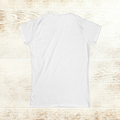 No Bad Vibes Tee - Back view of a plain white t-shirt with a side seamless design, made from 100% soft ring-spun cotton for ultimate comfort.