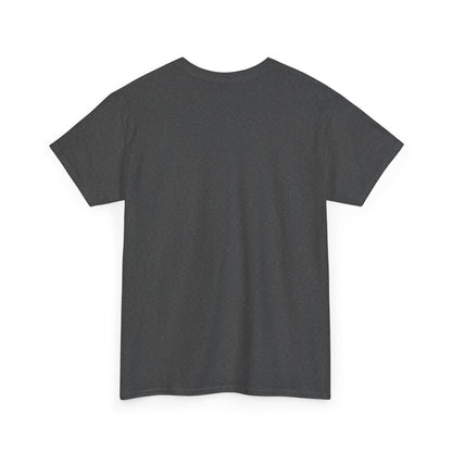 Back view of the True Crime & Moonshine Unisex Graphic Tee, showcasing its classic cut and comfortable fit, ideal for any true crime aficionado.