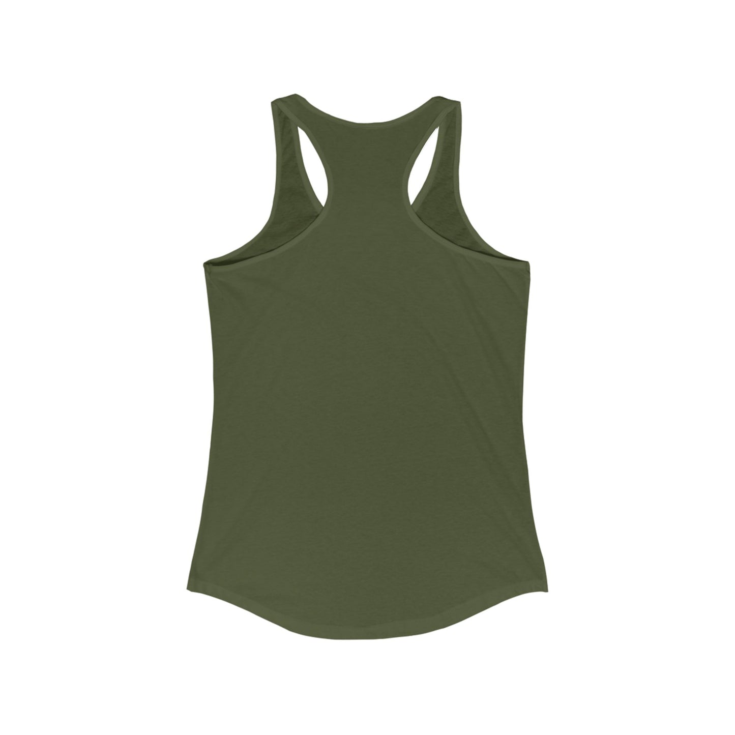 Stay Lunar Yoga Tank in olive green shade, combining durability and a flattering fit, ideal for fitness enthusiasts.
