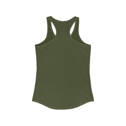 Stay Lunar Yoga Tank in olive green shade, combining durability and a flattering fit, ideal for fitness enthusiasts.