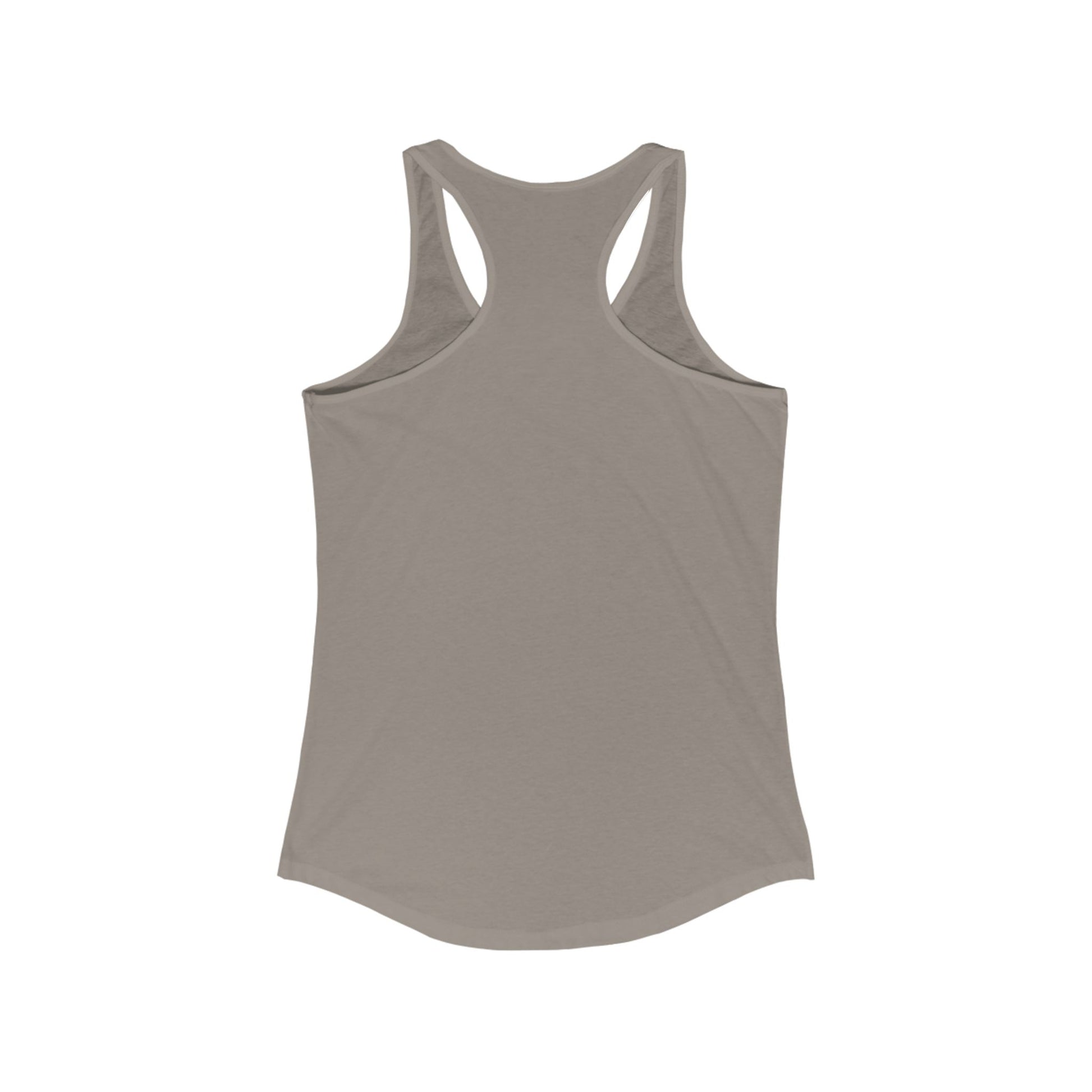 Stay Lunar Yoga Tank in soft taupe color, designed for comfort and style with a lightweight fabric blend, perfect for yoga and workouts.