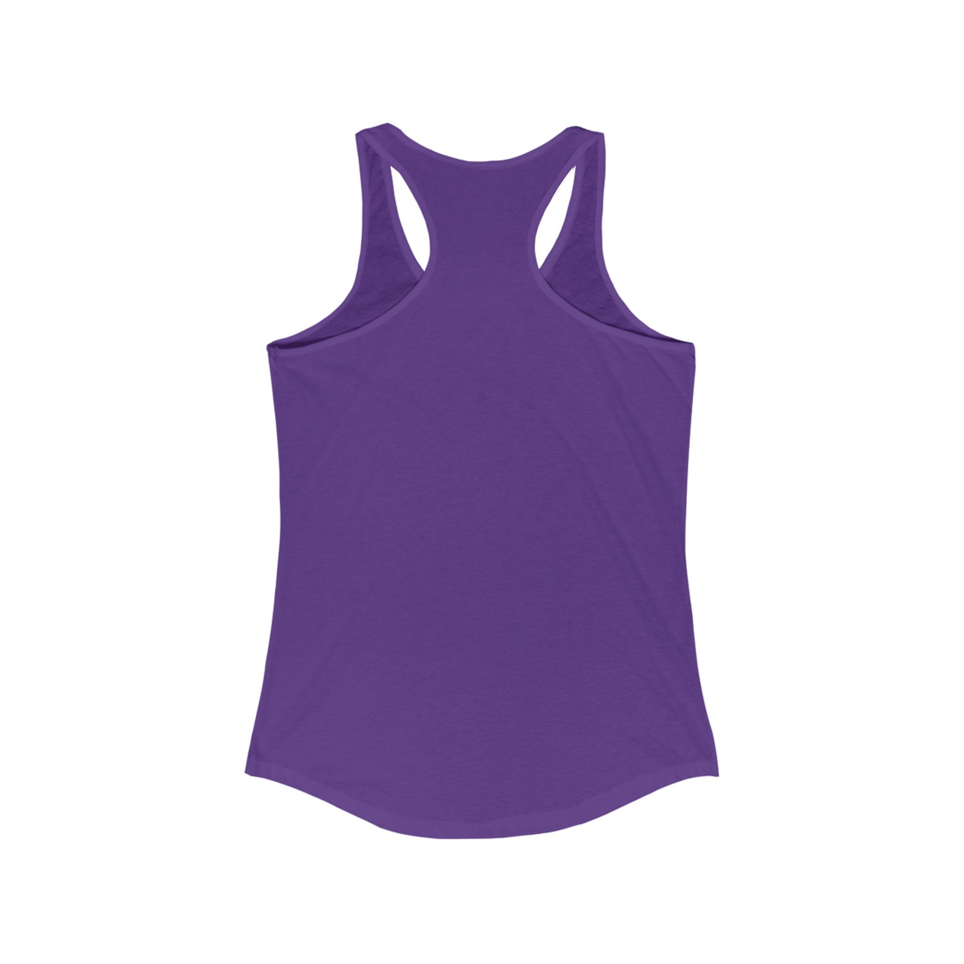 Stay Lunar Yoga Tank in vibrant purple, perfect for yoga and active lifestyles. Constructed from a breathable lightweight 60% cotton, 40% polyester mix.