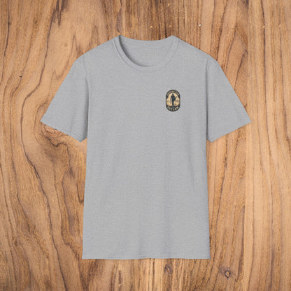 Vintage Southern Gentleman Golf Shirt in gray showcasing a classic fit and 100% cotton comfort, ideal for a stylish yet relaxed look.