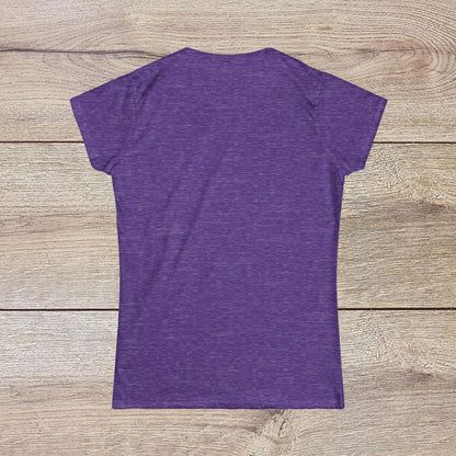 The back view of a Cozy Plant Guitar Sweatshirt in purple, highlighting the soft fabric and stylish cut, perfect for casual wear.