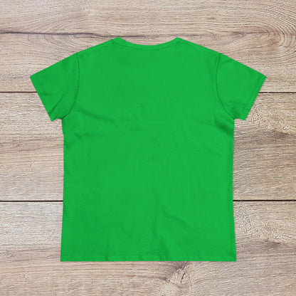 Back view of the Wine Not Tee in vibrant green, showcasing its clean design with no side seams, perfect for wine lovers.
