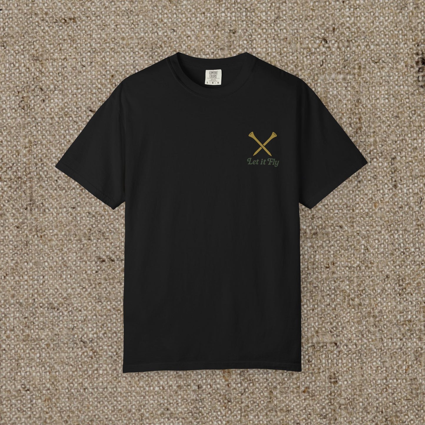 Tee It High Let It Fly Graphic Tee in black, featuring a unique graphic and a comfortable fit, ideal for casual wear.