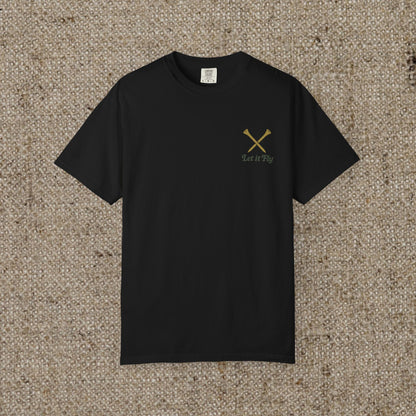 Tee It High Let It Fly Graphic Tee in black, featuring a unique graphic and a comfortable fit, ideal for casual wear.