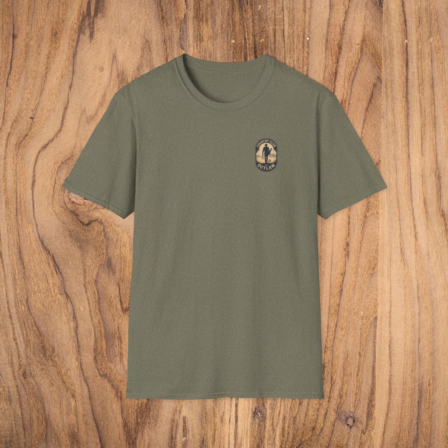 Vintage Southern Gentleman Golf Shirt in olive green, crafted from 100% cotton with a classic fit, perfect for country club styles and outdoor activities.