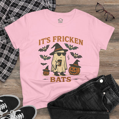 Stylish Halloween Unisex T-Shirt with a playful ghost graphic, perfect for fun Halloween festivities.
