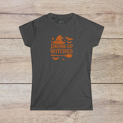 Witchy T-shirt - Drink Up Witches, Halloween Shirt, Unisex Tee, Spooky Season Apparel, Gift for Witches - ZenAndWhiskey
