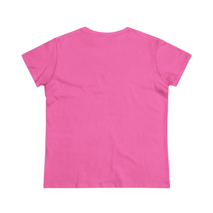 Back view of the Cute Halloween Ghost T-Shirt for Kids & Adults, showcasing the vibrant pink color in a soft cotton fabric.