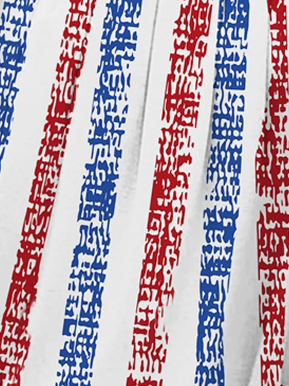 Trendy Striped Square Neck Tank Top for Women featuring bold blue and red stripes on a white background, crafted from 95% polyester for a stylish, no-stretch look, machine washable for easy care.