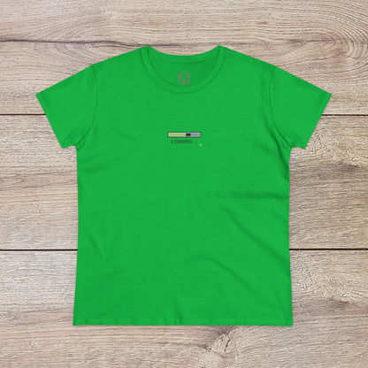 404 Y2K Graphic T-Shirt in bright green with a unique loading bar graphic, ideal for stylish casual outfits.