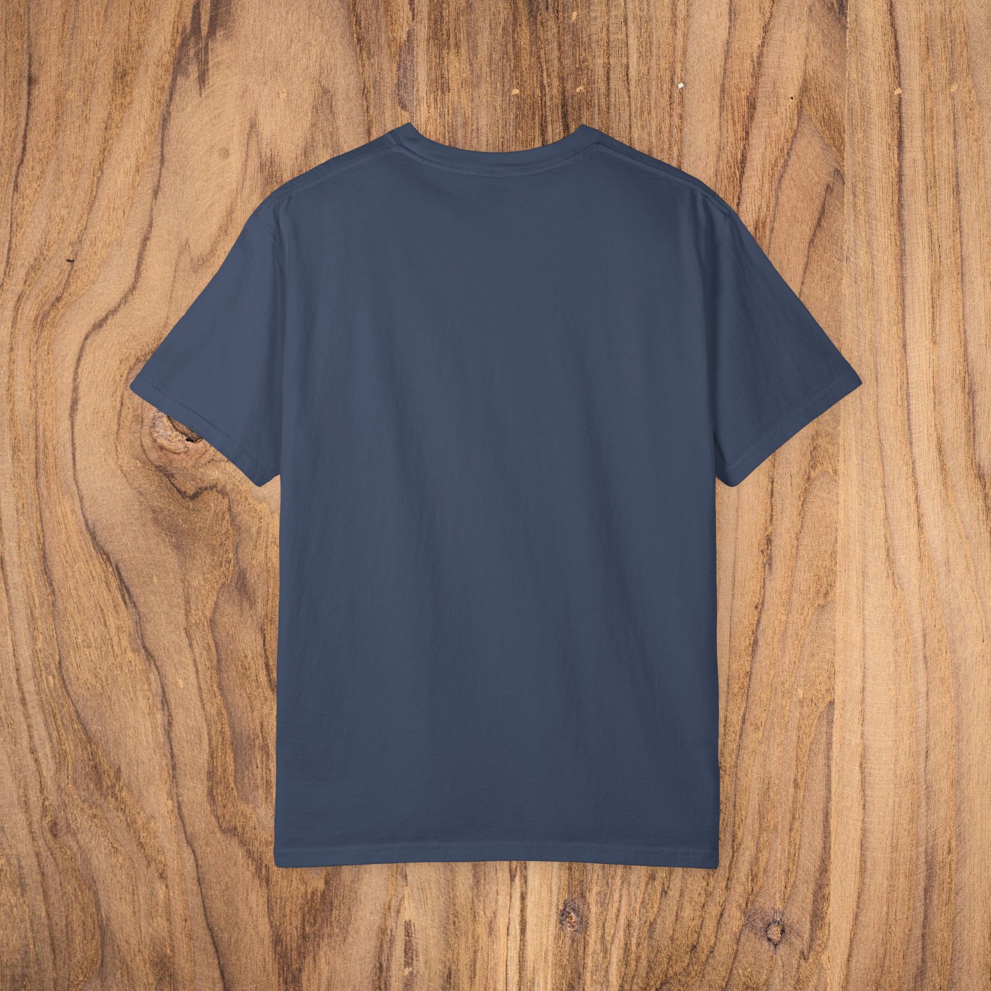 Back view of the Country Club Cowboy Graphic Tee, emphasizing its soft fabric and ribbed collar for enhanced durability.