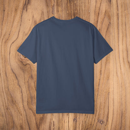 Back view of the Country Club Cowboy Graphic Tee, emphasizing its soft fabric and ribbed collar for enhanced durability.